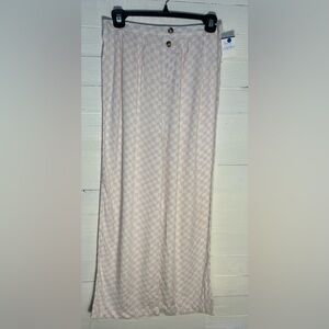 Treasure & Bond girls light purple and white checkered pants. Size XL. NWOT